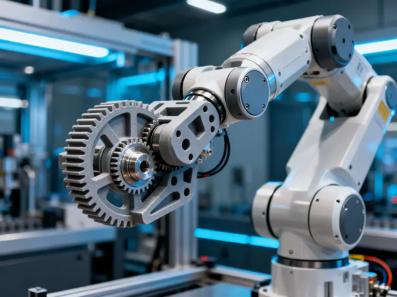 3D-printed components for a robotics application