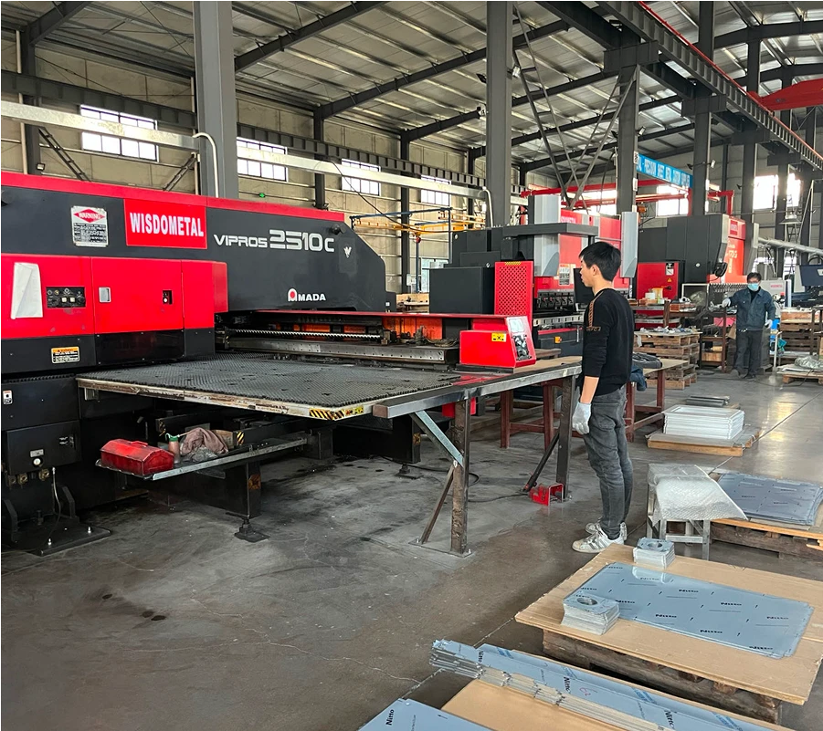 Laser cutting workshop for sheet metal fabrication
