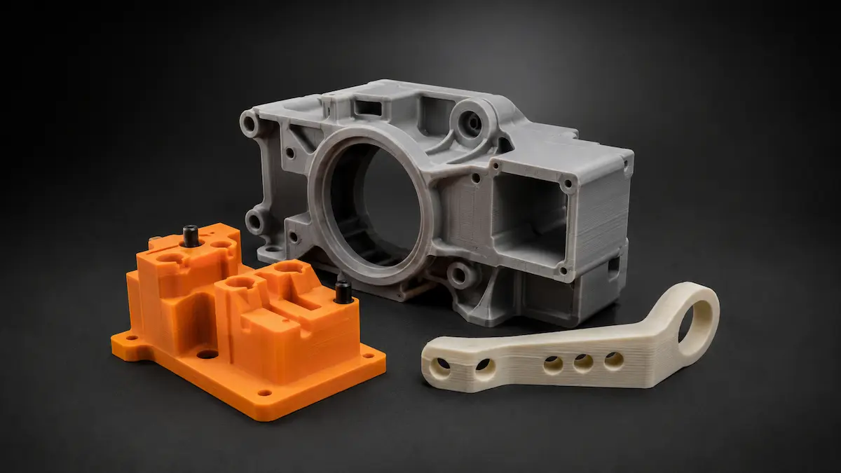 FDM 熔融挤出 3D 打印零部件，适用于结构验证与工装夹具