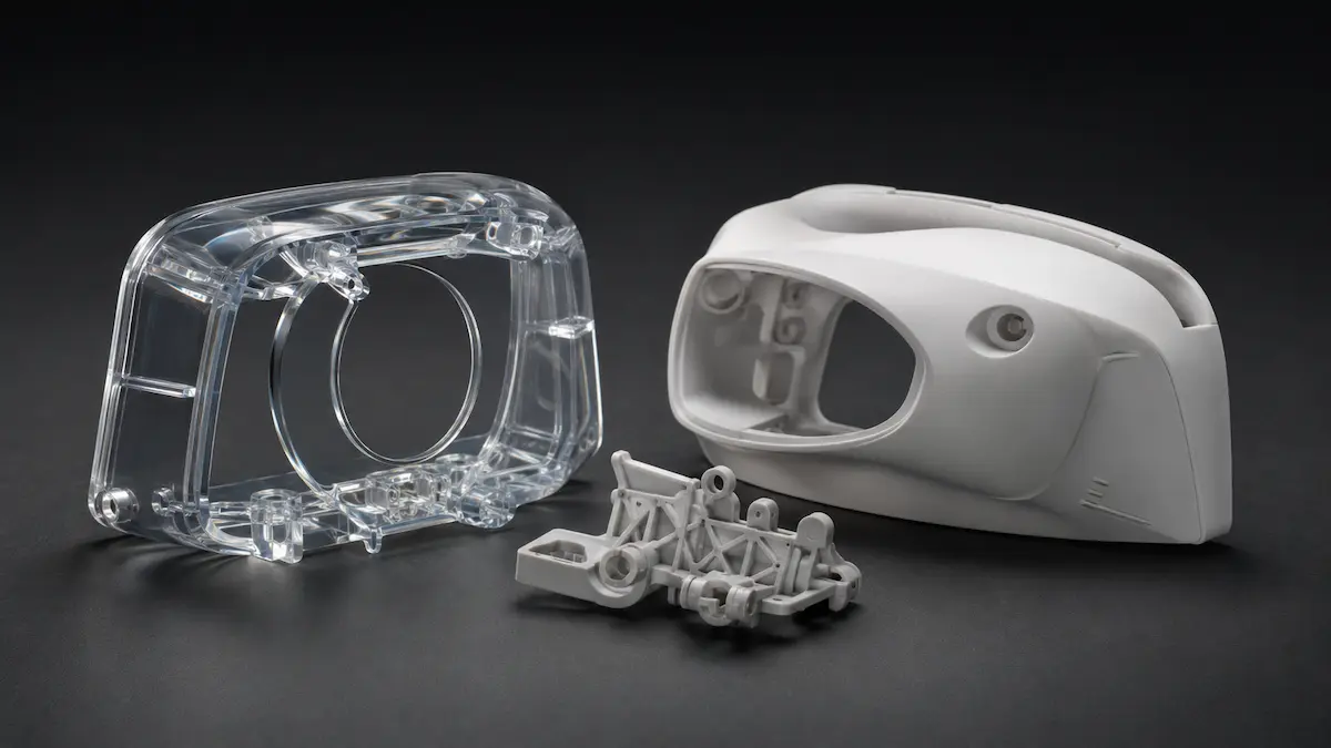 SLA 高精度光固化 3D 打印零部件，适用于外观原型与精细结构件