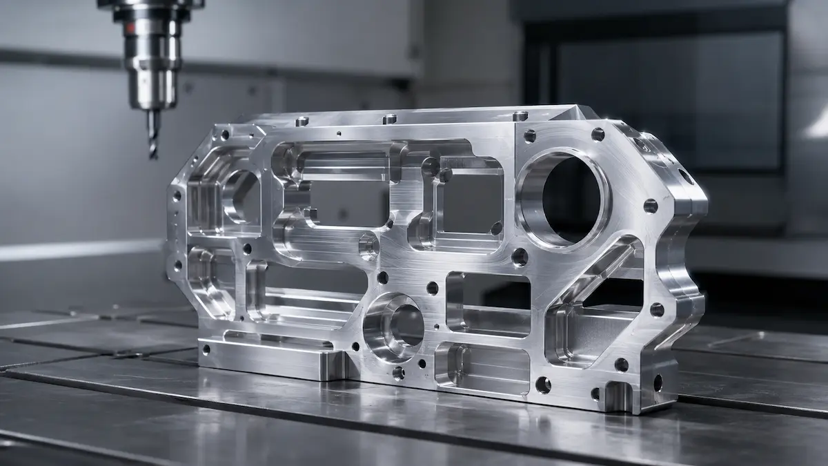 CNC 铣削加工金属零部件，适用于复杂三维结构与高精度加工