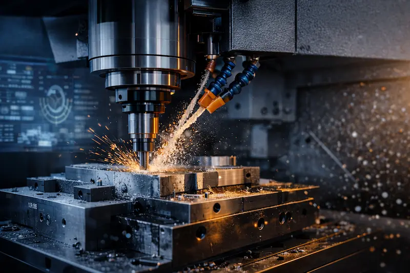 CNC machining center for metal parts milling